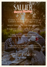 Sallier Sunset Tasting - 17 July 2026