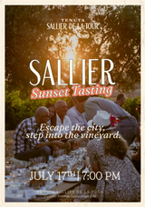 Sallier Sunset Tasting - 17 July 2026