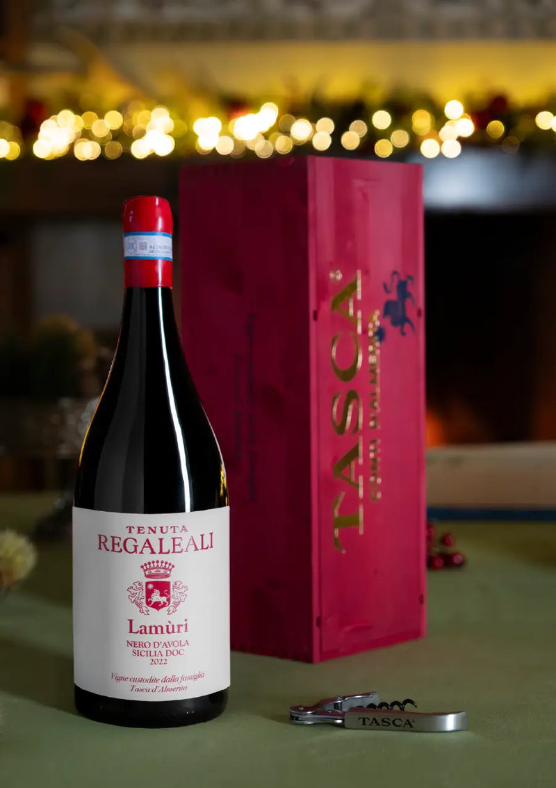 Lamuri Nero D’avola Magnum 2022 In Cassetta Di Legno Rossa